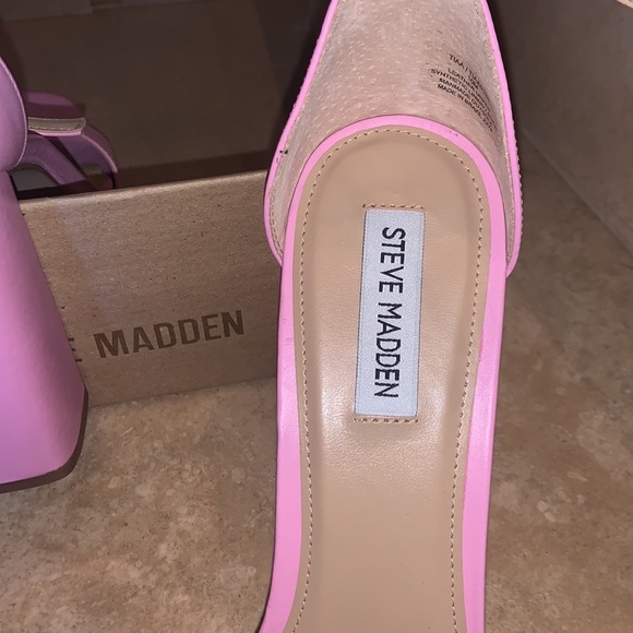 STEVE MADDEN TIAA ANKLE STRAP SANDAL SIZE 10 Pink 🎀💖💐⭐️🌈 - Picture 4 of 4